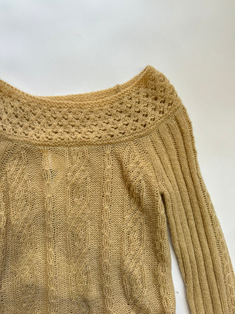 Cream Knit Loft Sweater