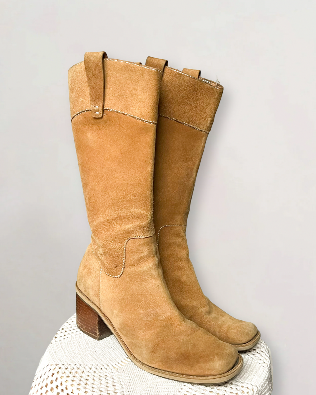 Vintage Nine West Camel Boots