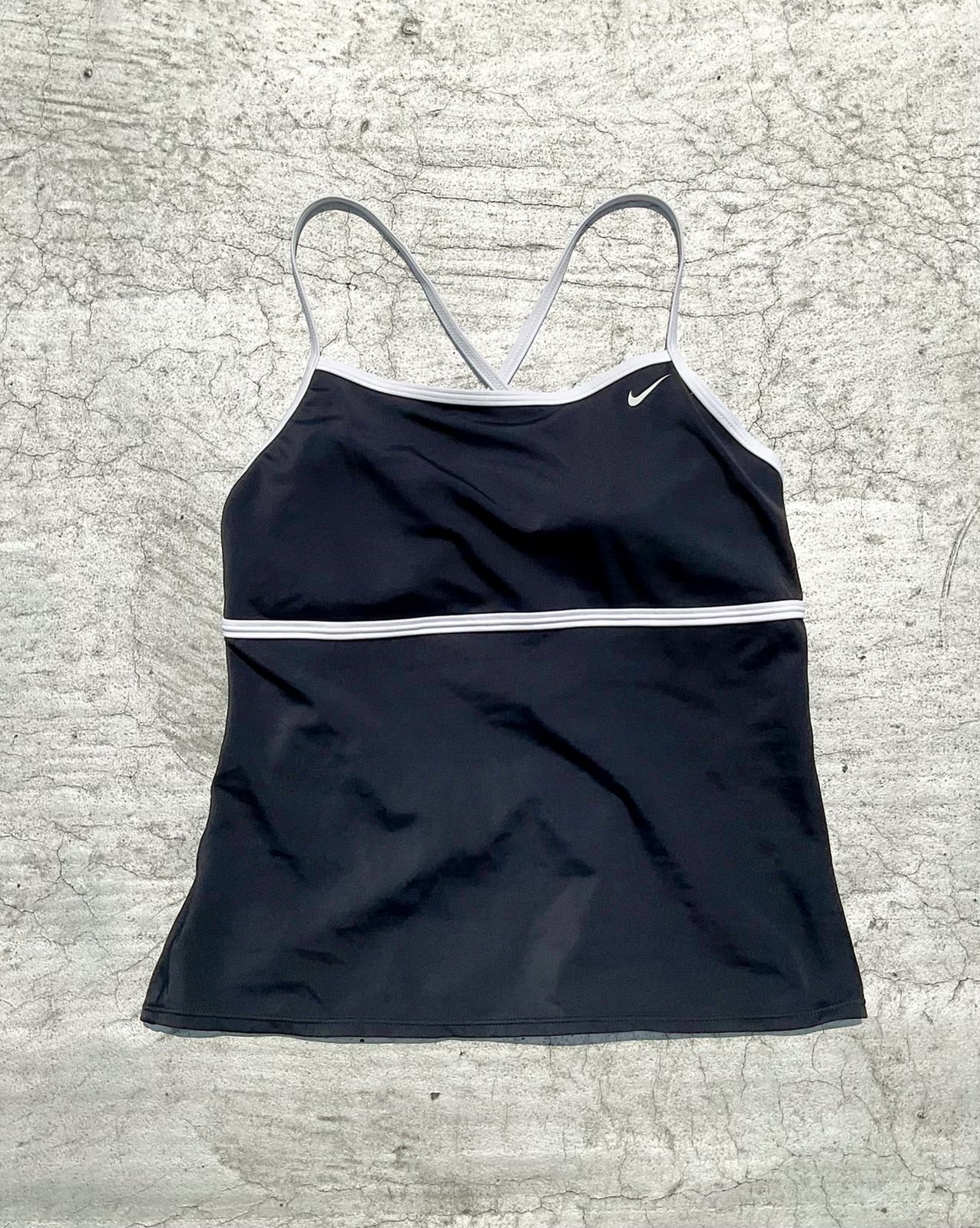 Nike Black and White Trimmed Workout Tank