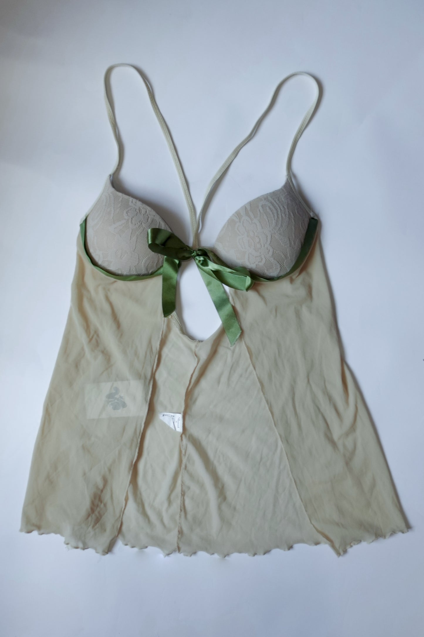 fairy core green lingerie top