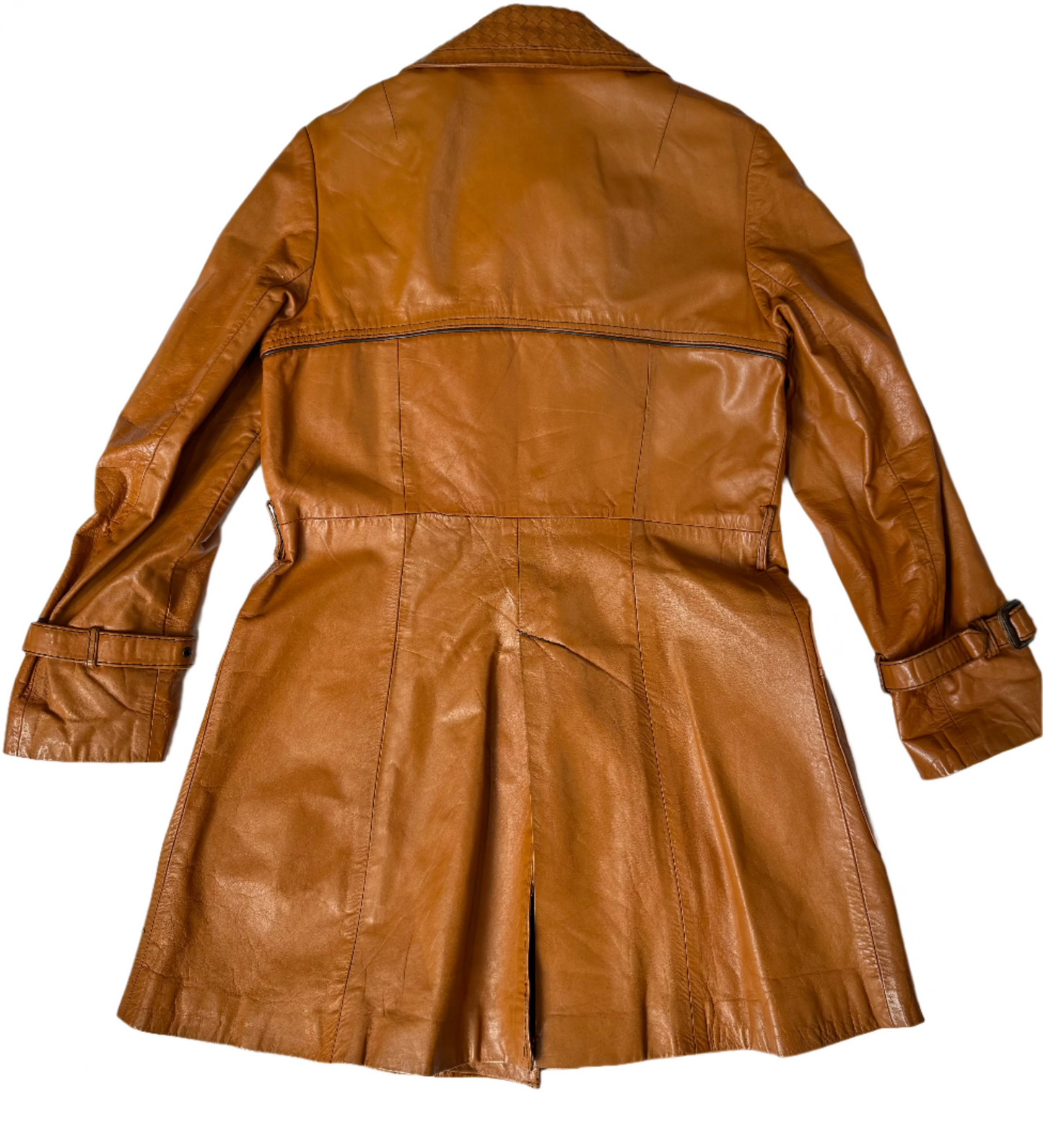 Suburban Heritage Orange Leather Jacket