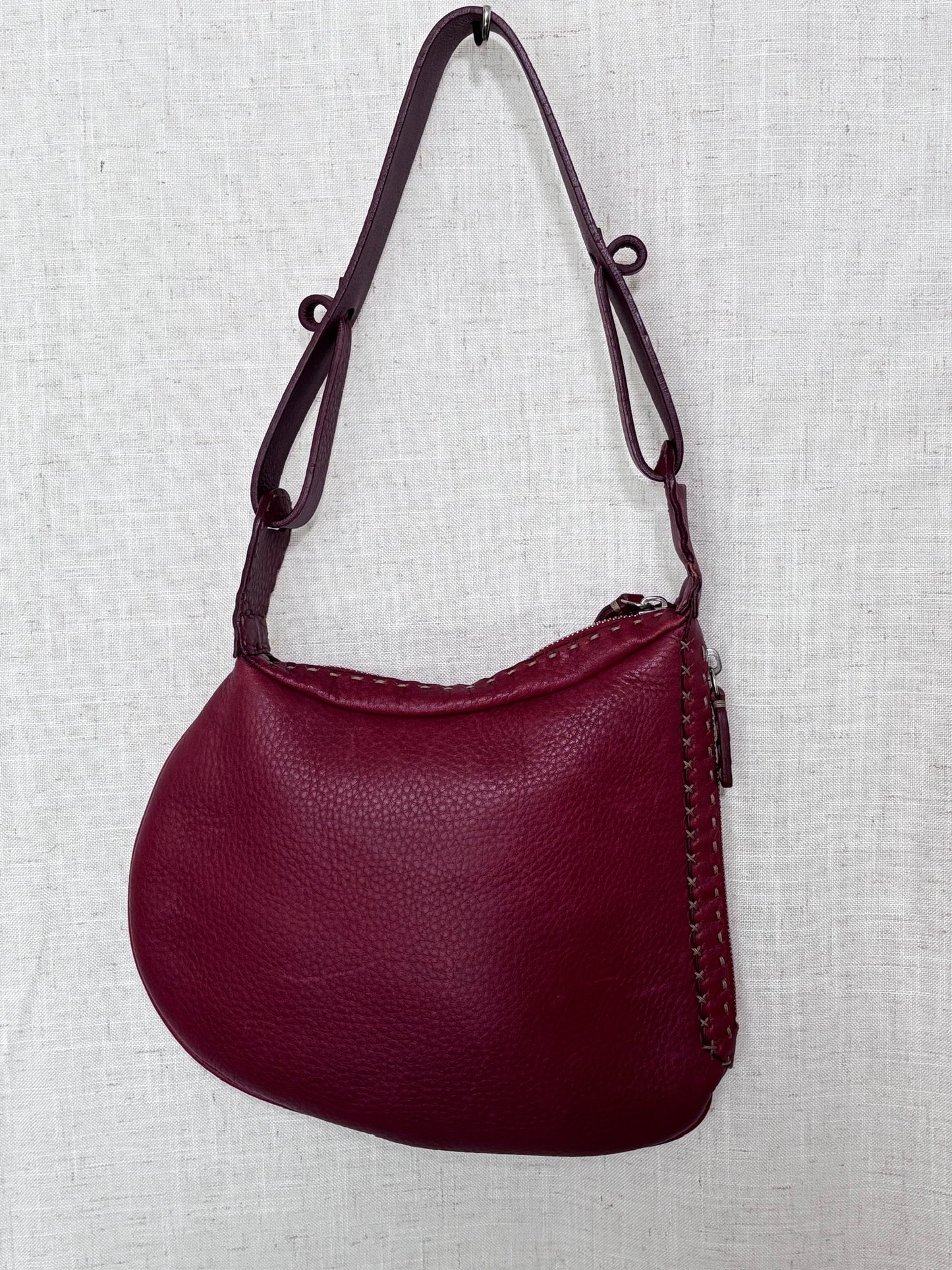 FENDI Selleria Burgundy Leather bag