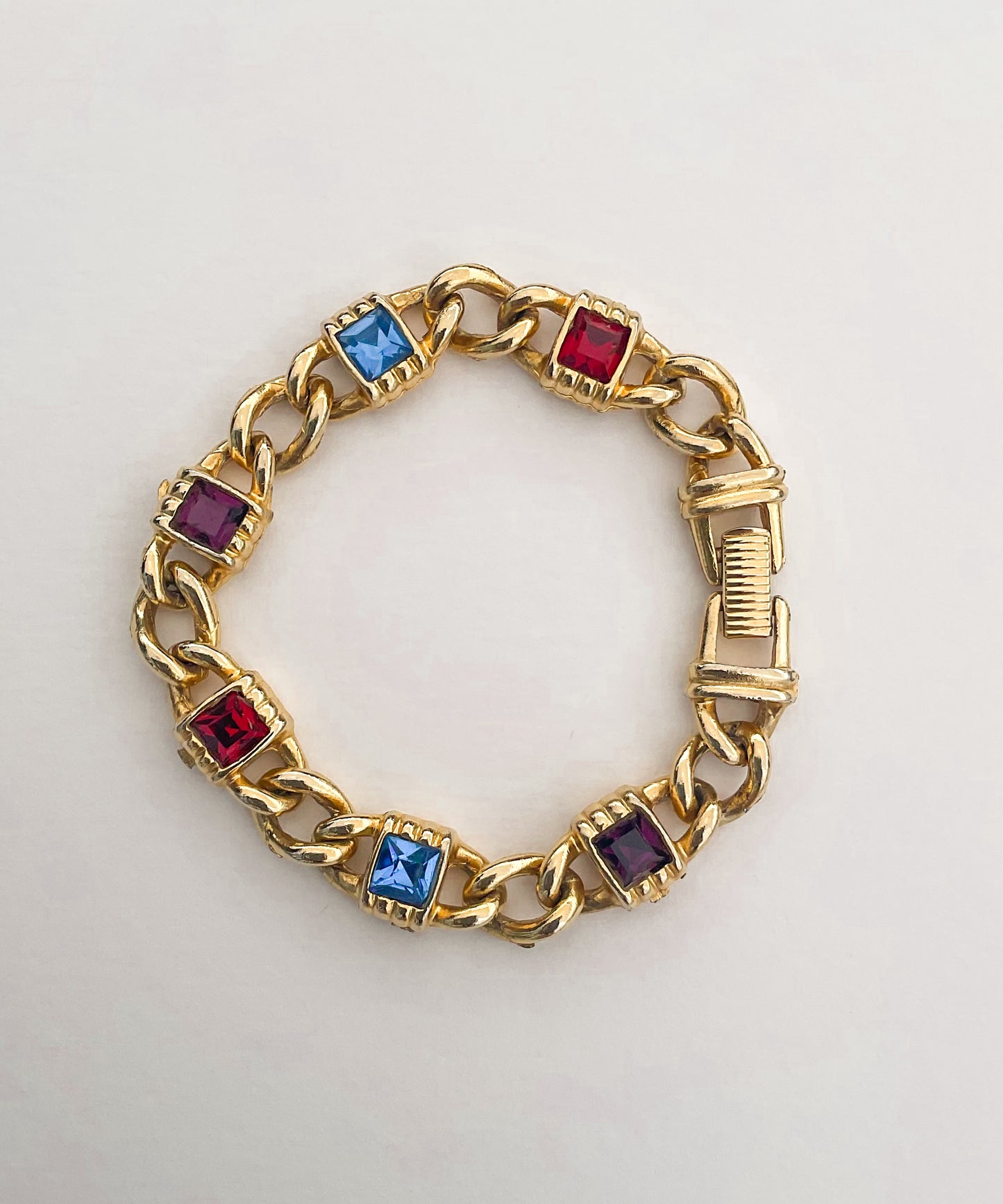Gold Plated Gemstone Bracelet