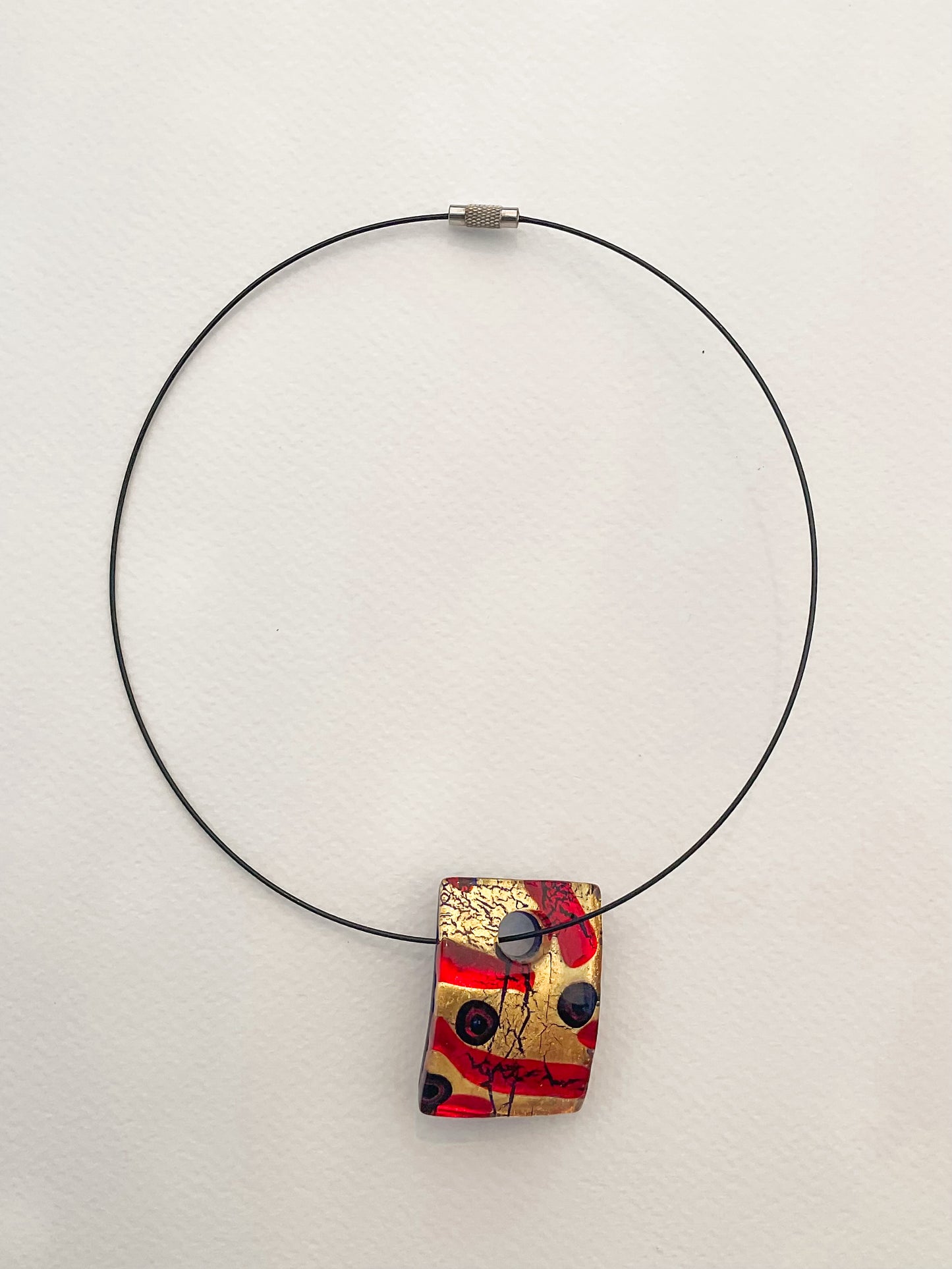 Italian Glass Pendant Necklace