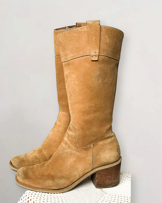 Vintage Nine West Camel Boots