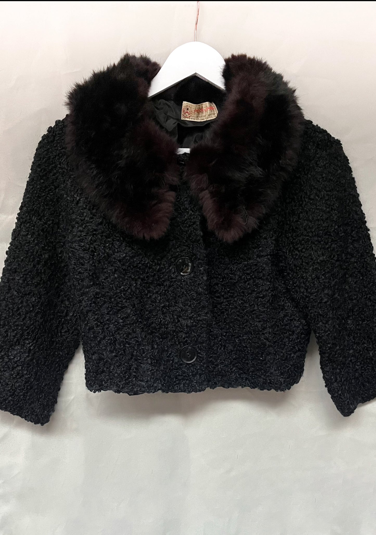 Vintage 60s Fur Trim Jacket
