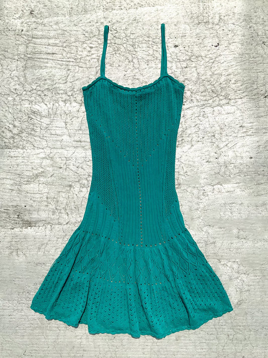 Moda International Teal Knit Dress