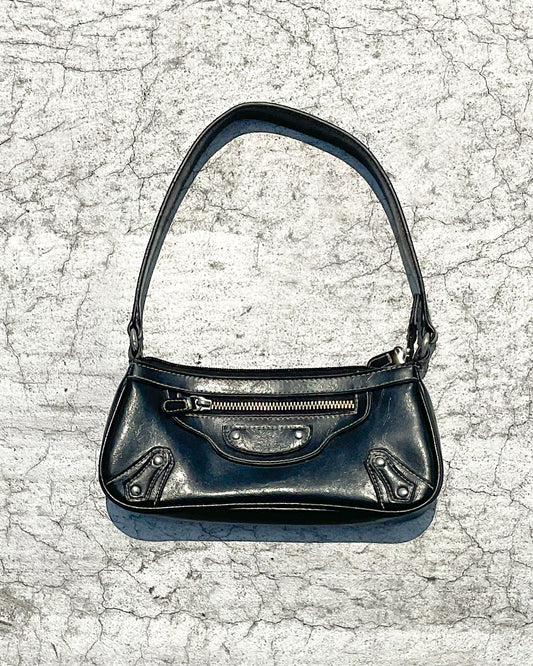 Black Zipper Y2K Purse