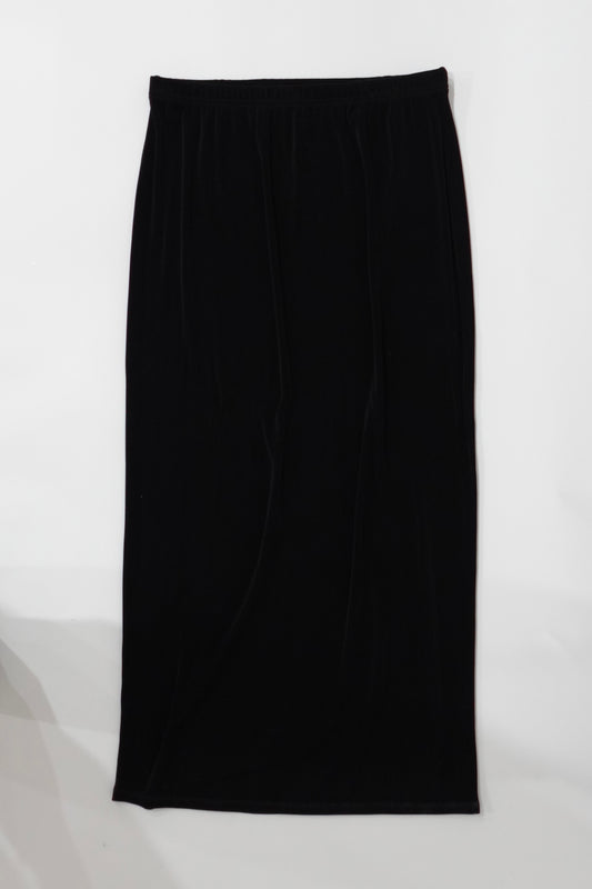 Plain Black Maxi Skirt Jones New York