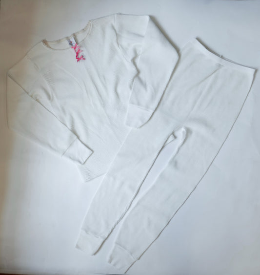 vintage waffle knit set