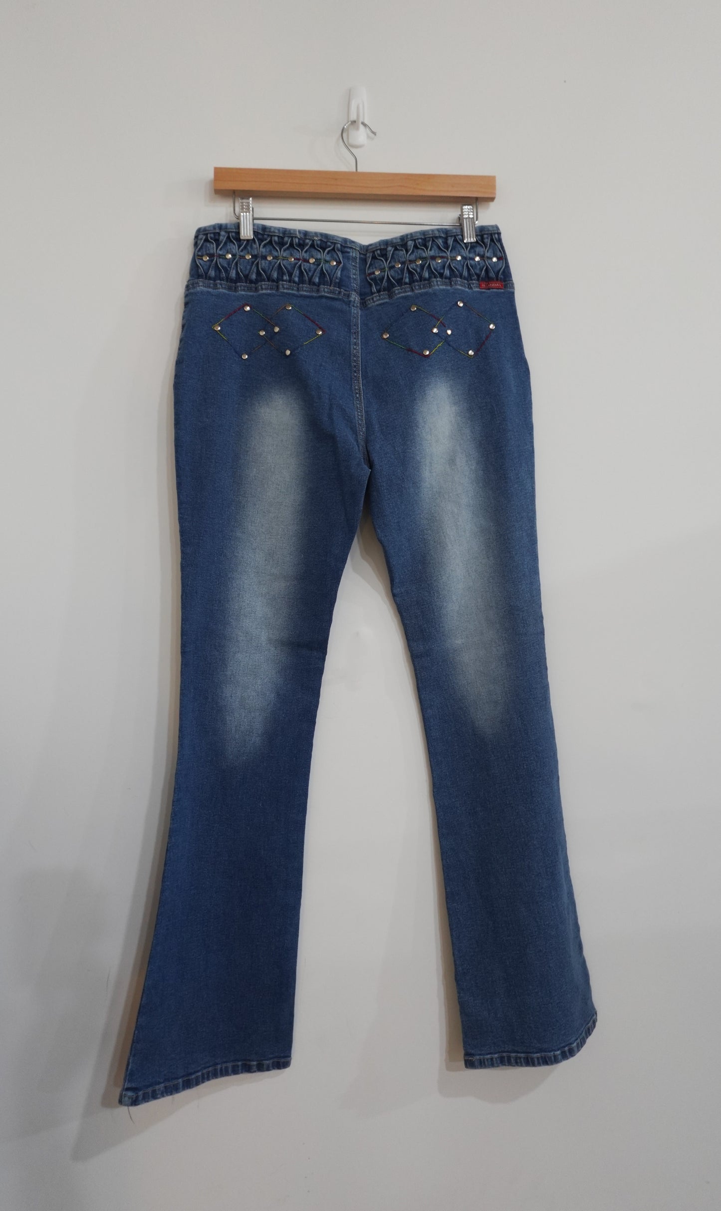 deadstock low rise y2k embellished jeans