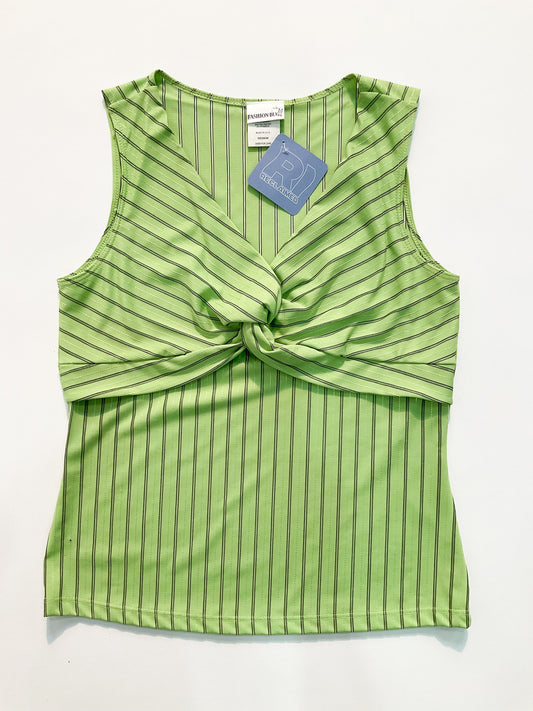 Y2k Striped Knot Top