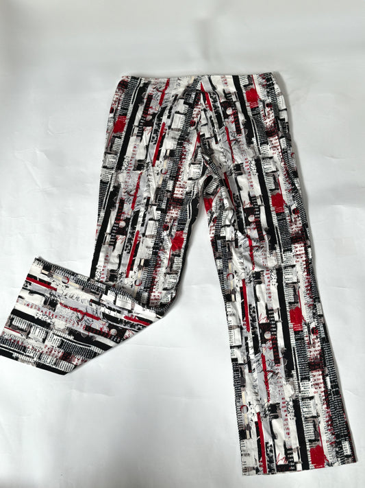 Newspaper Print Pants