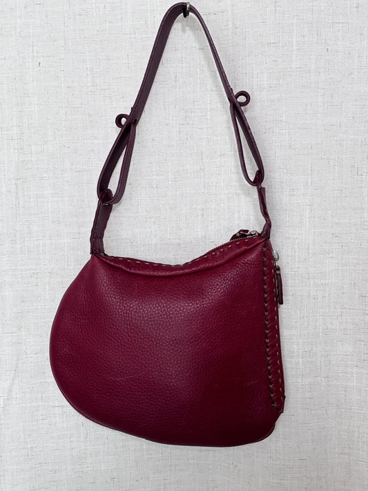 FENDI Selleria Burgundy Leather bag