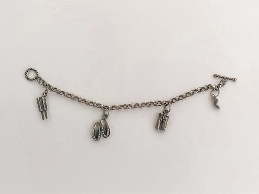 Summer Silver Charm Bracelet