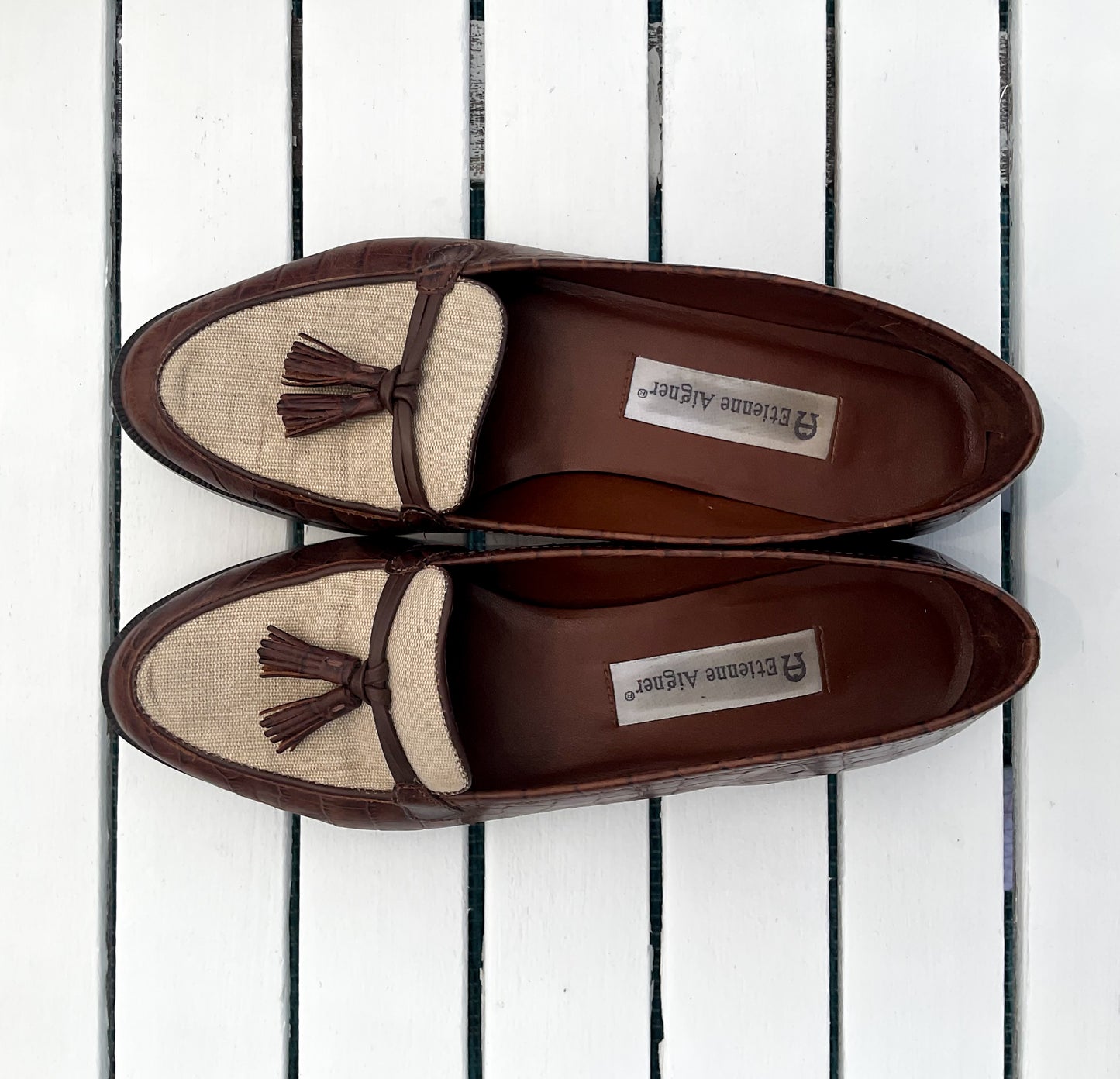 Etienne Aigner Leather Loafers