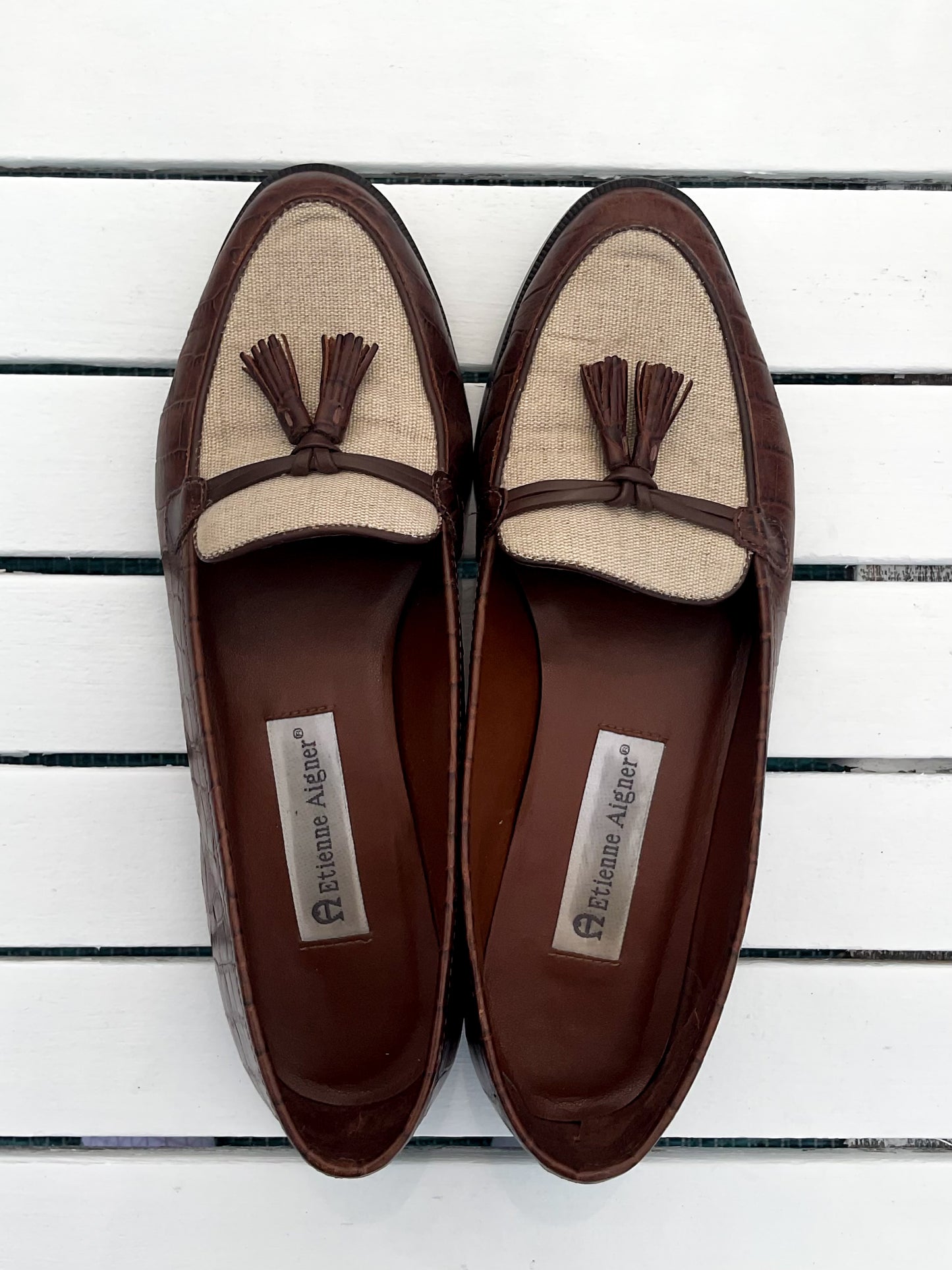 Etienne Aigner Leather Loafers