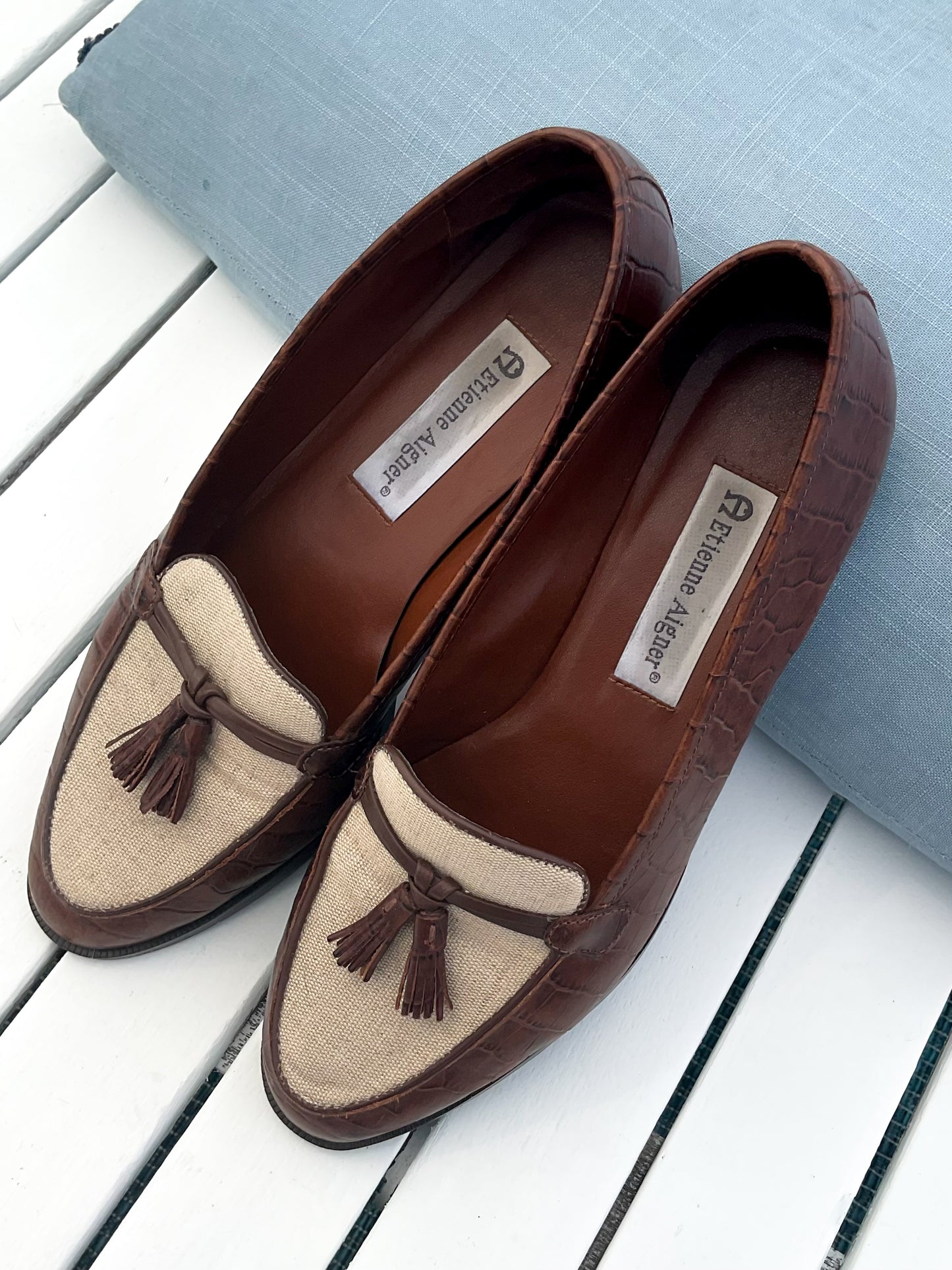 Etienne Aigner Leather Loafers
