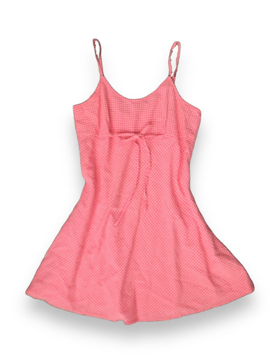 GUESS Pink Gingham Mini Dress