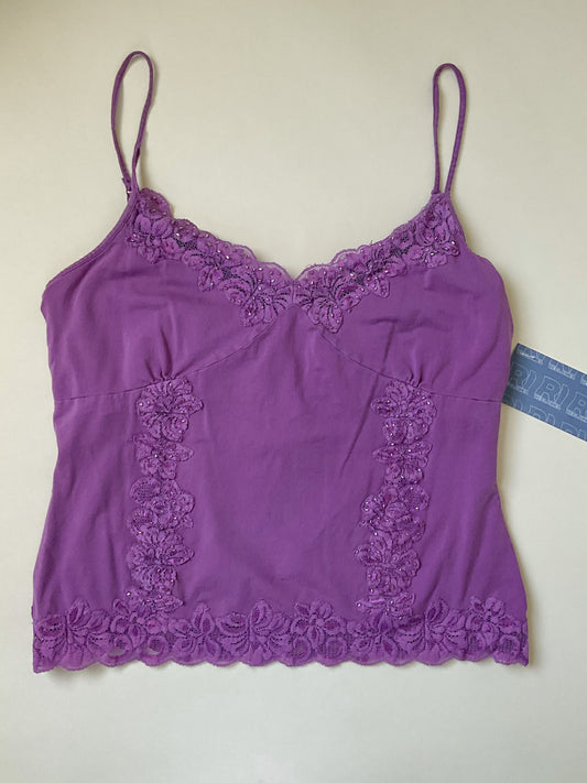 Y2k Purple lace cami