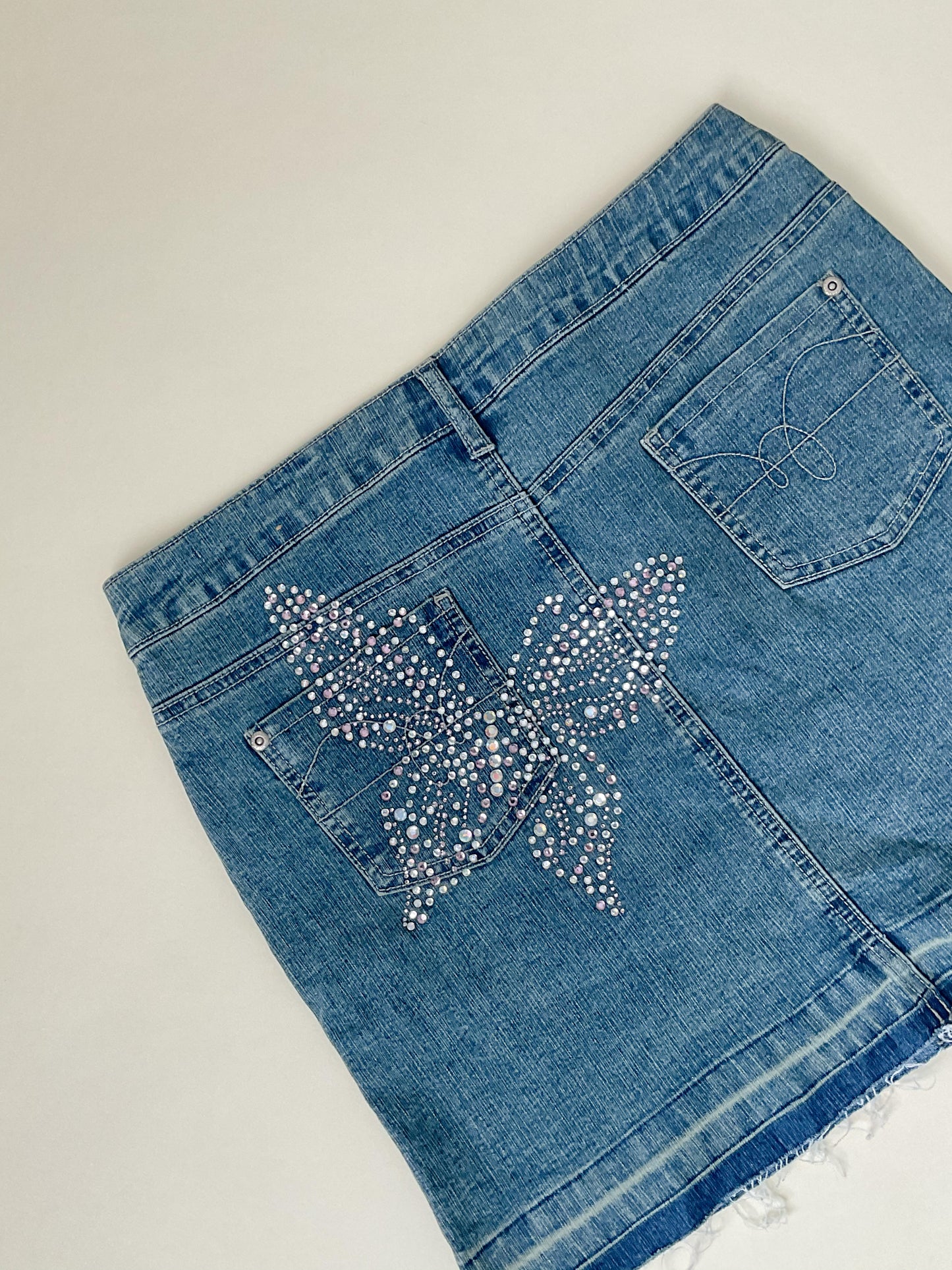 y2k bedazzles Butterfly Skirt