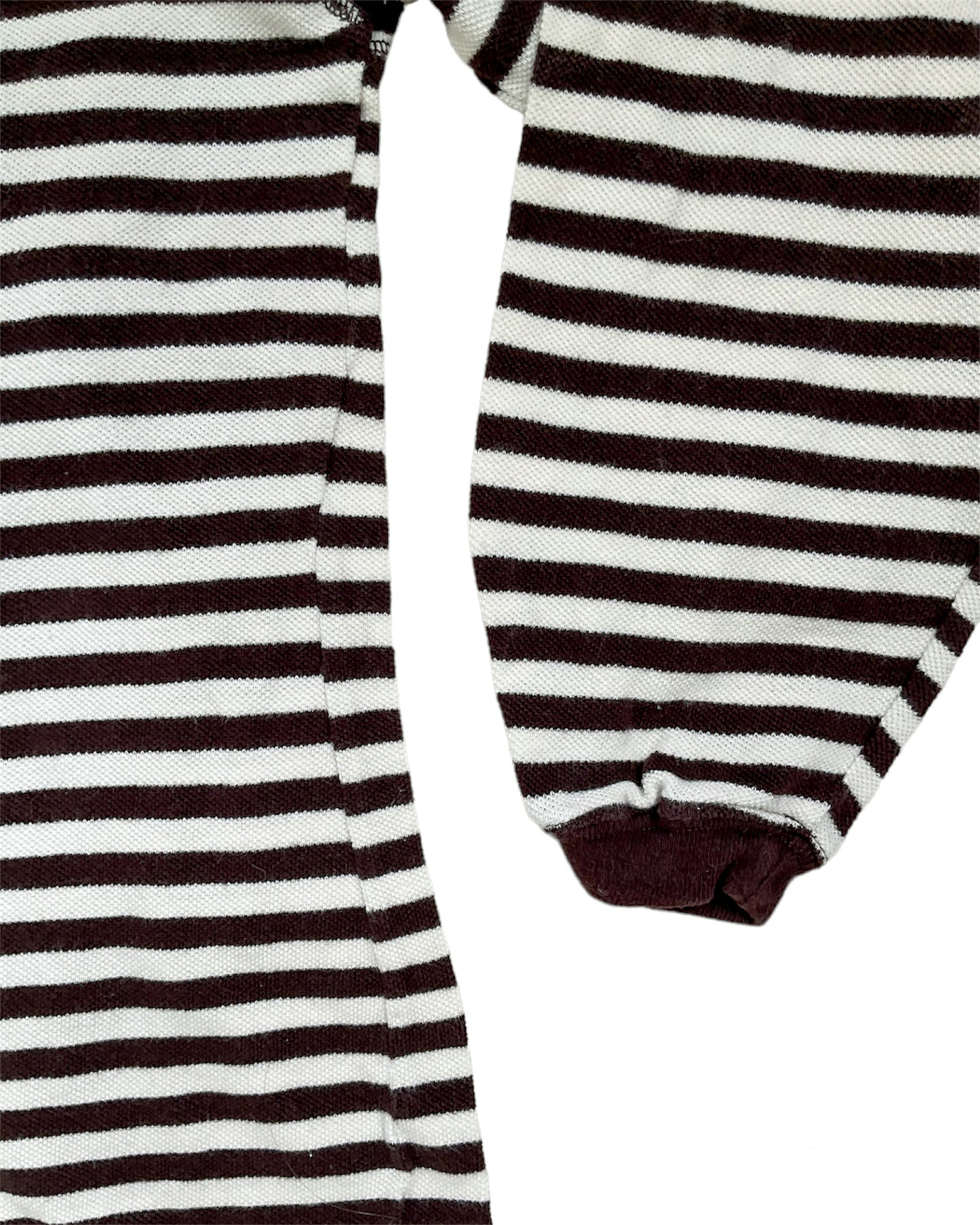 Waffled Brown Stripe Vintage Gap Pullover