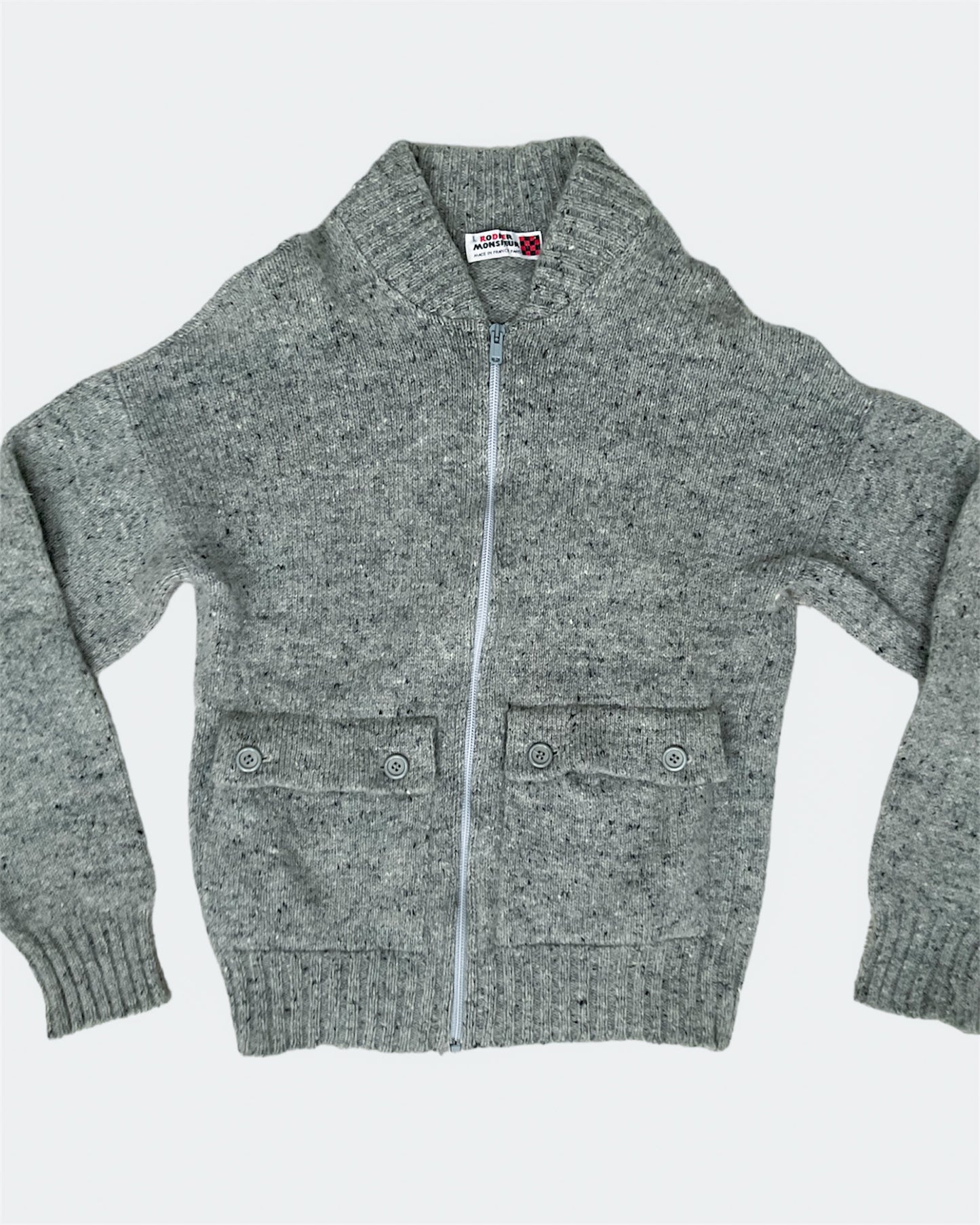 Wooly Pocket Zip Sweater